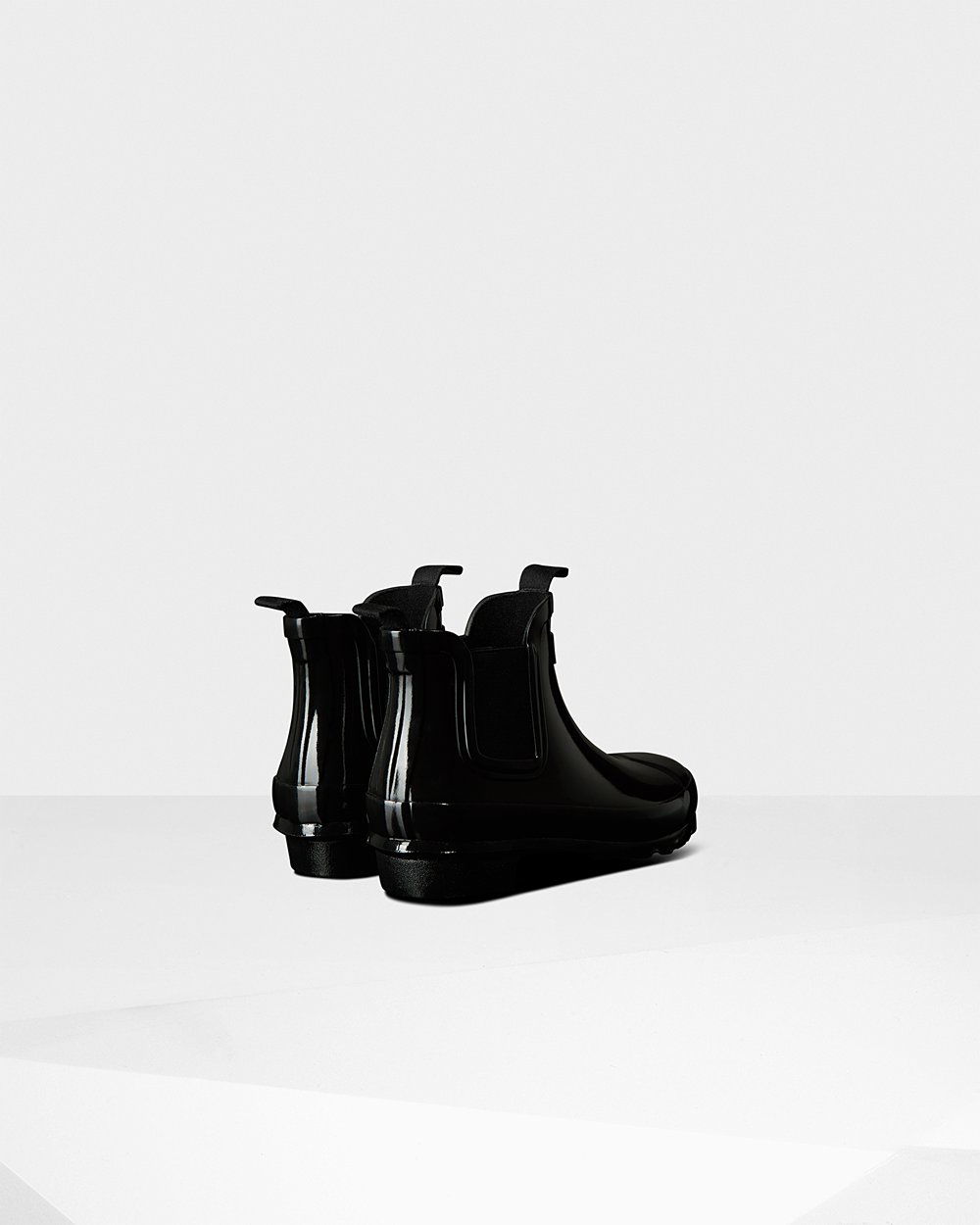 Chelsea Boots Kinderen - Hunter Original Big Gloss - Zwart - 35LJYENSU